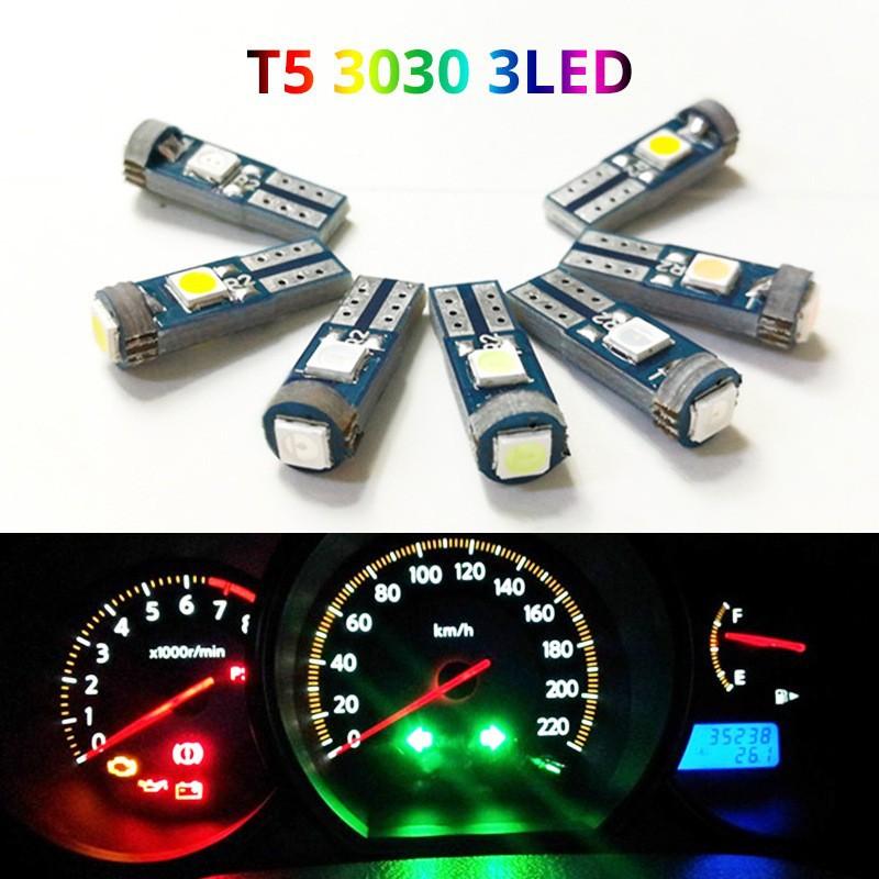 10Pcs T5 Led Bulb Canbus W3W 7 - Interior Design Icon 评论和价格