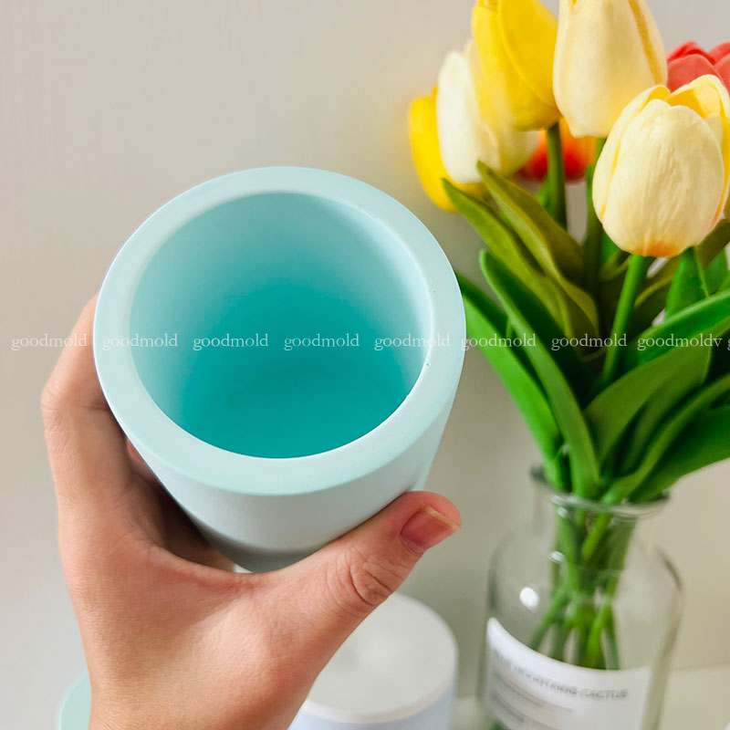10cm Concrete Jar Silicone Mol - Terrazzo Pot Cement 评论和价格