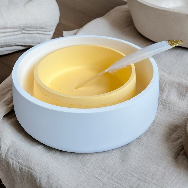 Large Bowl Flower Pot Silicone - Terrazzo Pot Cement 评论和价格