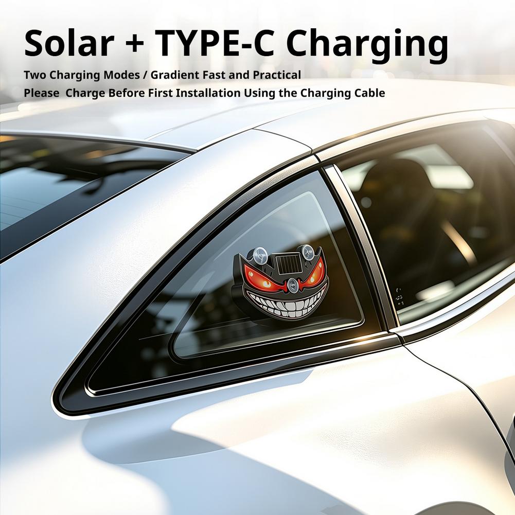 Solar Devil Eye Car LED Decor  - Interior Design Icon 评论和价格