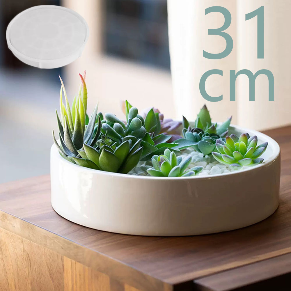 31cm Round Cement Flower Pot S - Terrazzo Pot Cement 评论和价格