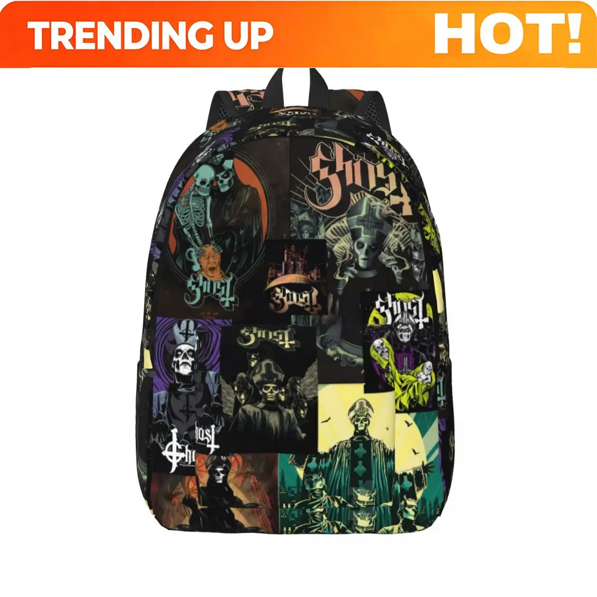 Custom Bag Ghost Band Backpack - Interior Design Xmas 评论和价格