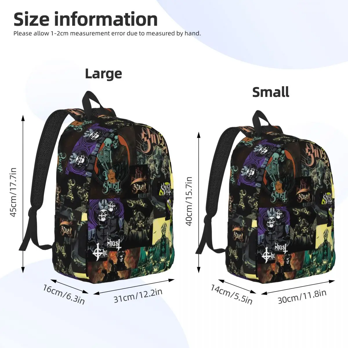 Custom Bag Ghost Band Backpack - Interior Design Xmas 评论和价格