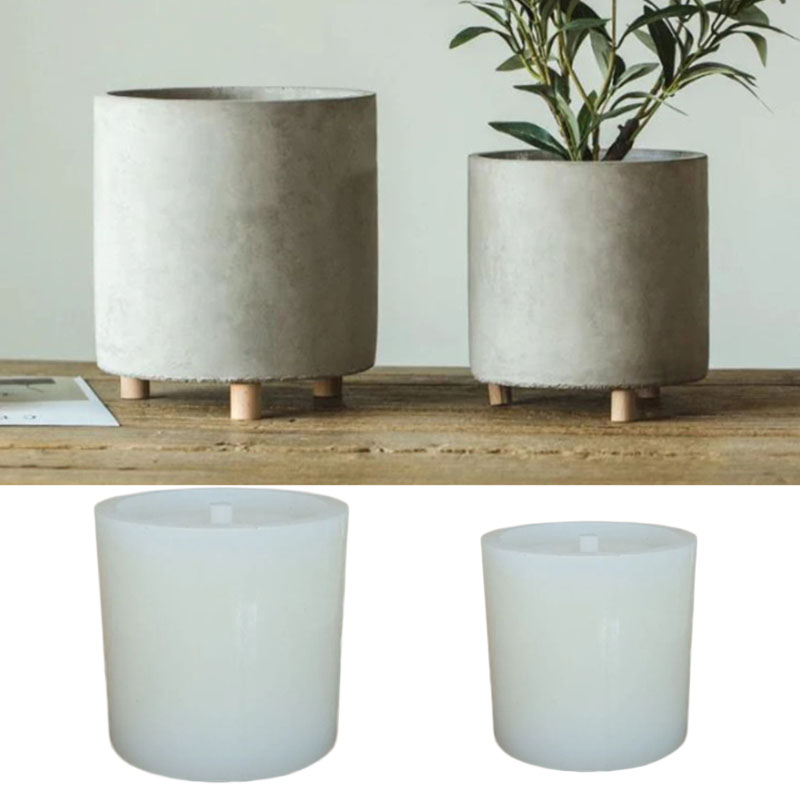 Large Flower Pot Silicone Mold - Terrazzo Pot Cement 评论和价格