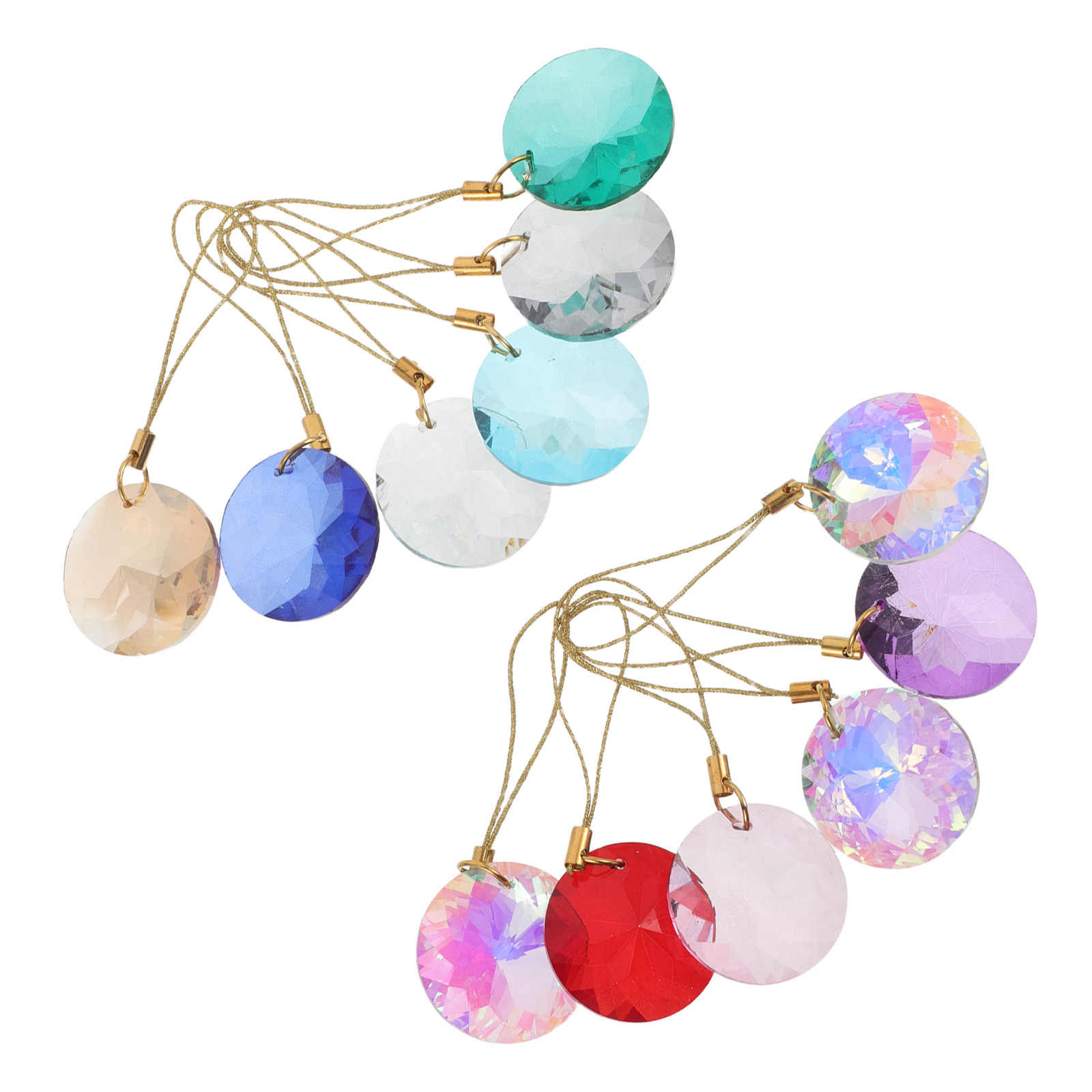 12Pcs Crystal Sun Catcher Pend - Interior Design Xmas 评论和价格
